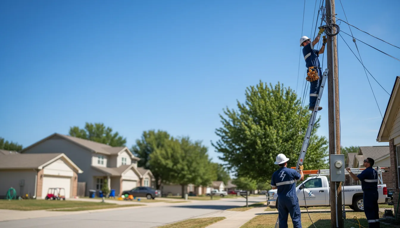 Residential electrician providing installation services in Connell, WA